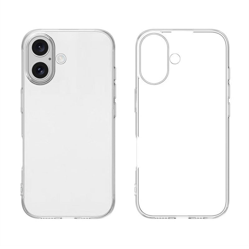 Apple iPhone 17 Kılıf Zore Süper Silikon Kapak Şeffaf