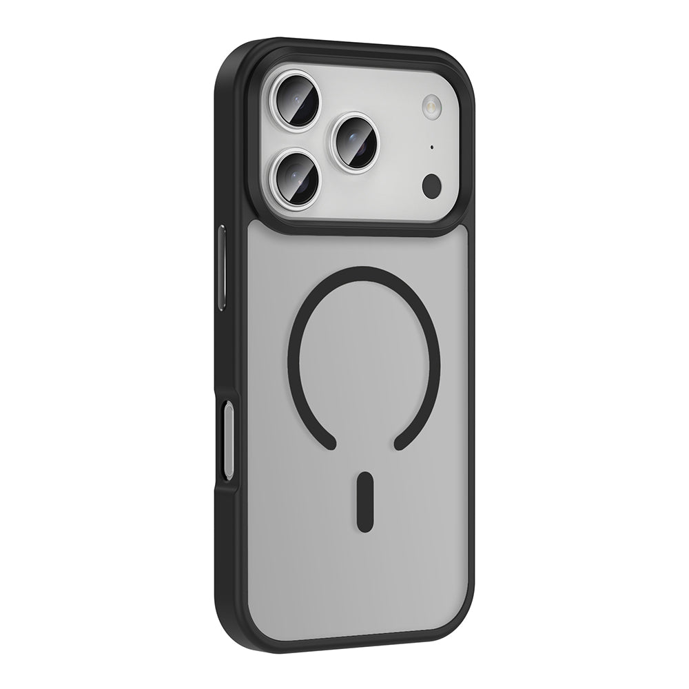 Apple iPhone 17 Pro Kılıf M-safe Şarj Özellikli Mat Arka Yüzey Zore Sio Kapak Turuncu