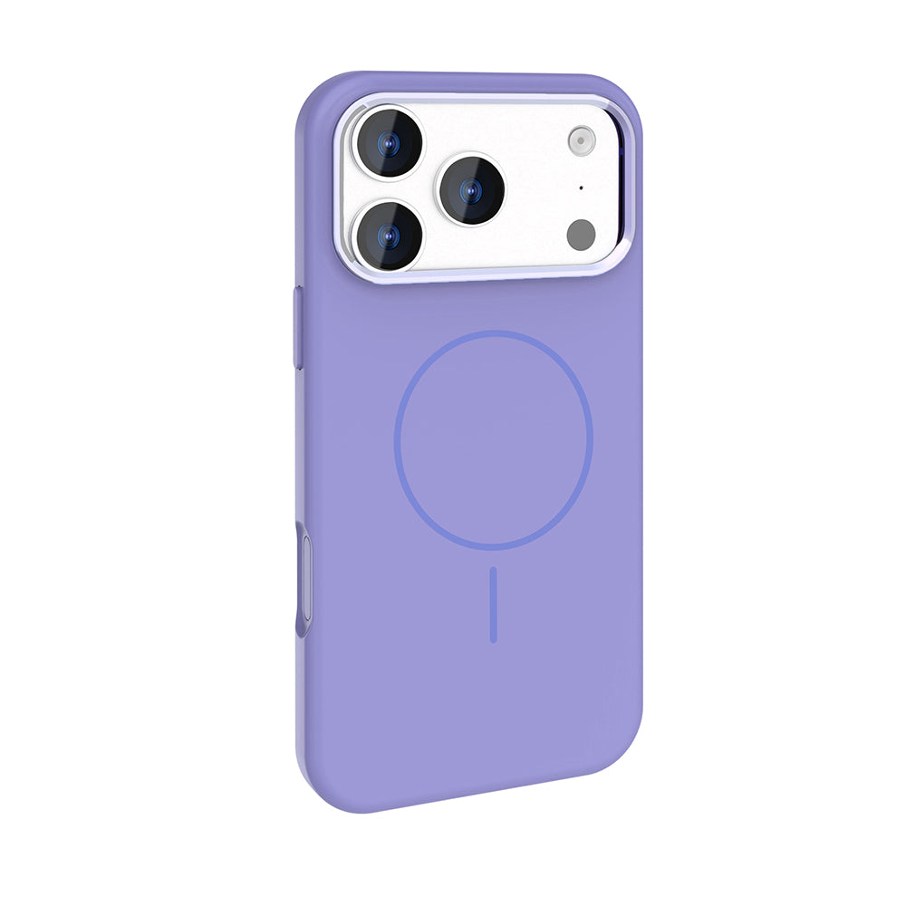 Apple iPhone 17 Pro Kılıf M-Safe Şarj Özellikli Metal Kamera Çerçeveli Zore Edi Silikon Kapak