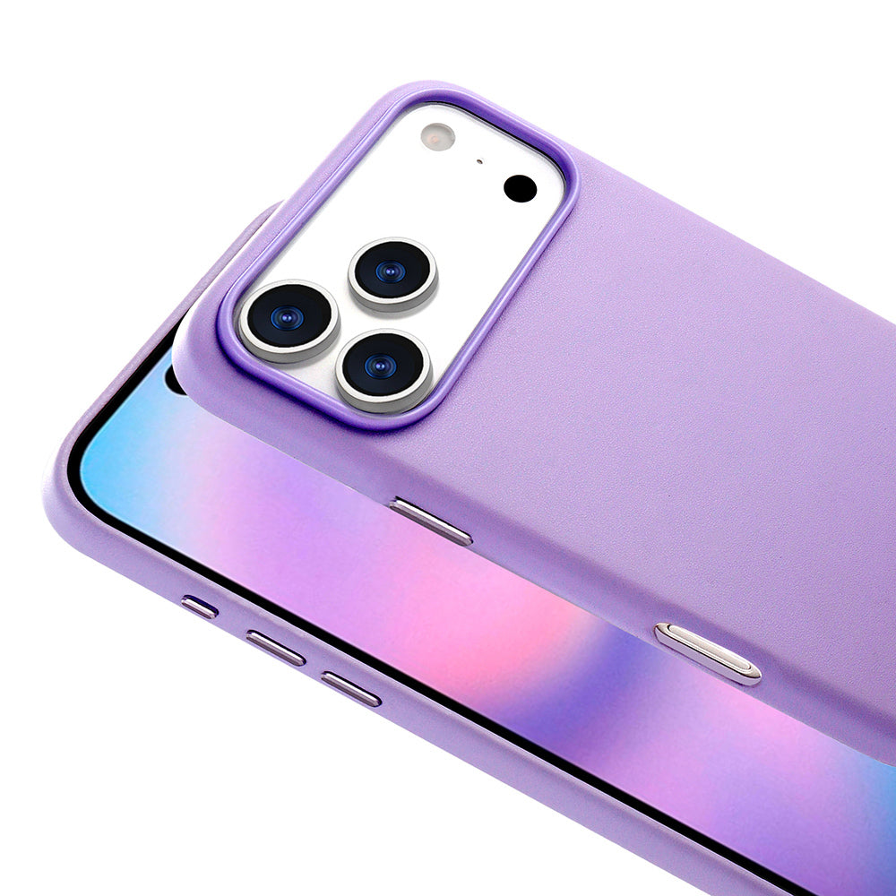 Apple iPhone 17 Pro Kılıf M-safe Şarj Özellikli PU Deri Görünümlü Zore Kupra Kapak Gri