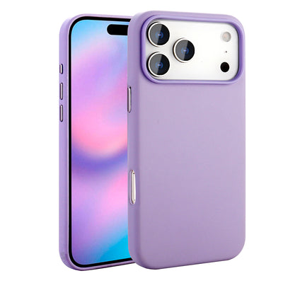 Apple iPhone 17 Pro Kılıf M-safe Şarj Özellikli PU Deri Görünümlü Zore Kupra Kapak Mor