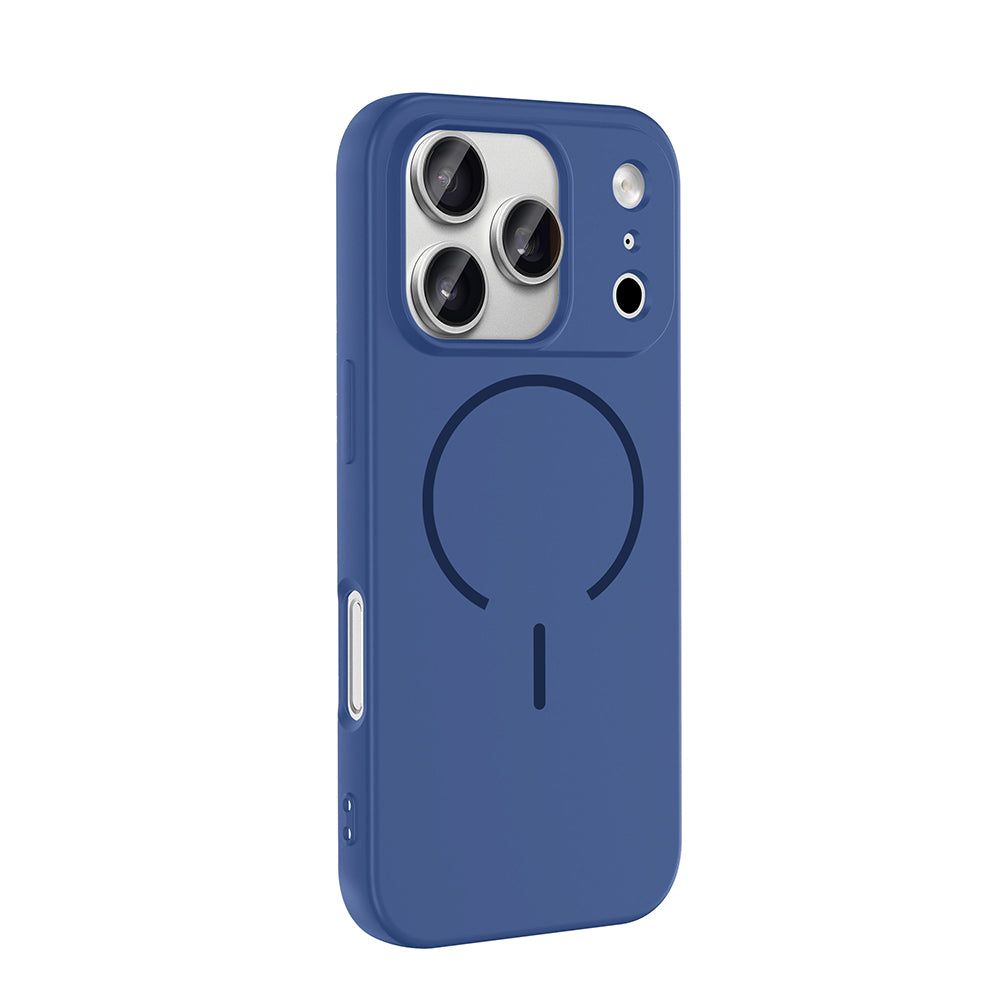 Apple iPhone 17 Pro Kılıf M-safe Şarj Özellikli Zore Meta Kapak Mürdüm