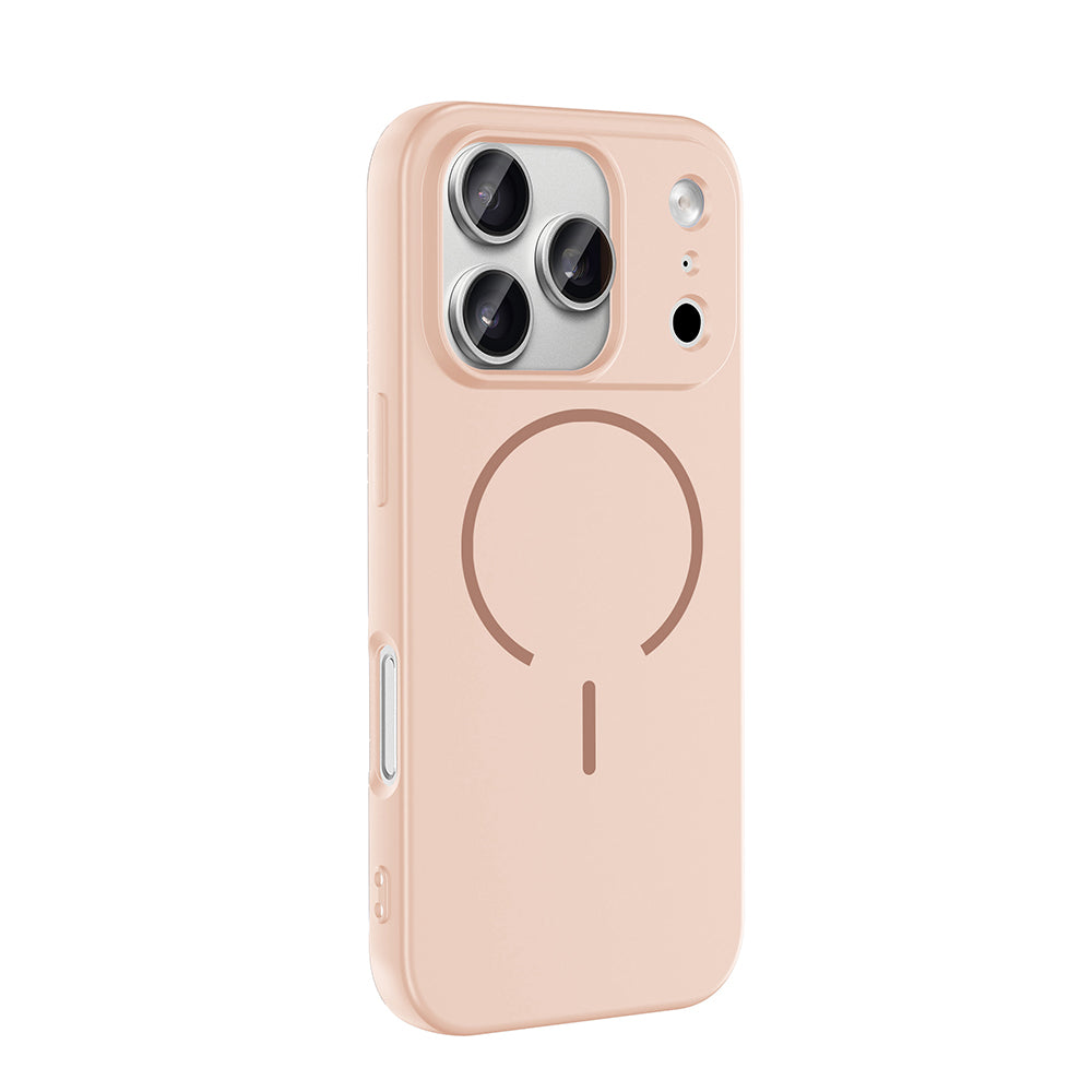 Apple iPhone 17 Pro Kılıf M-safe Şarj Özellikli Zore Meta Kapak Kahverengi