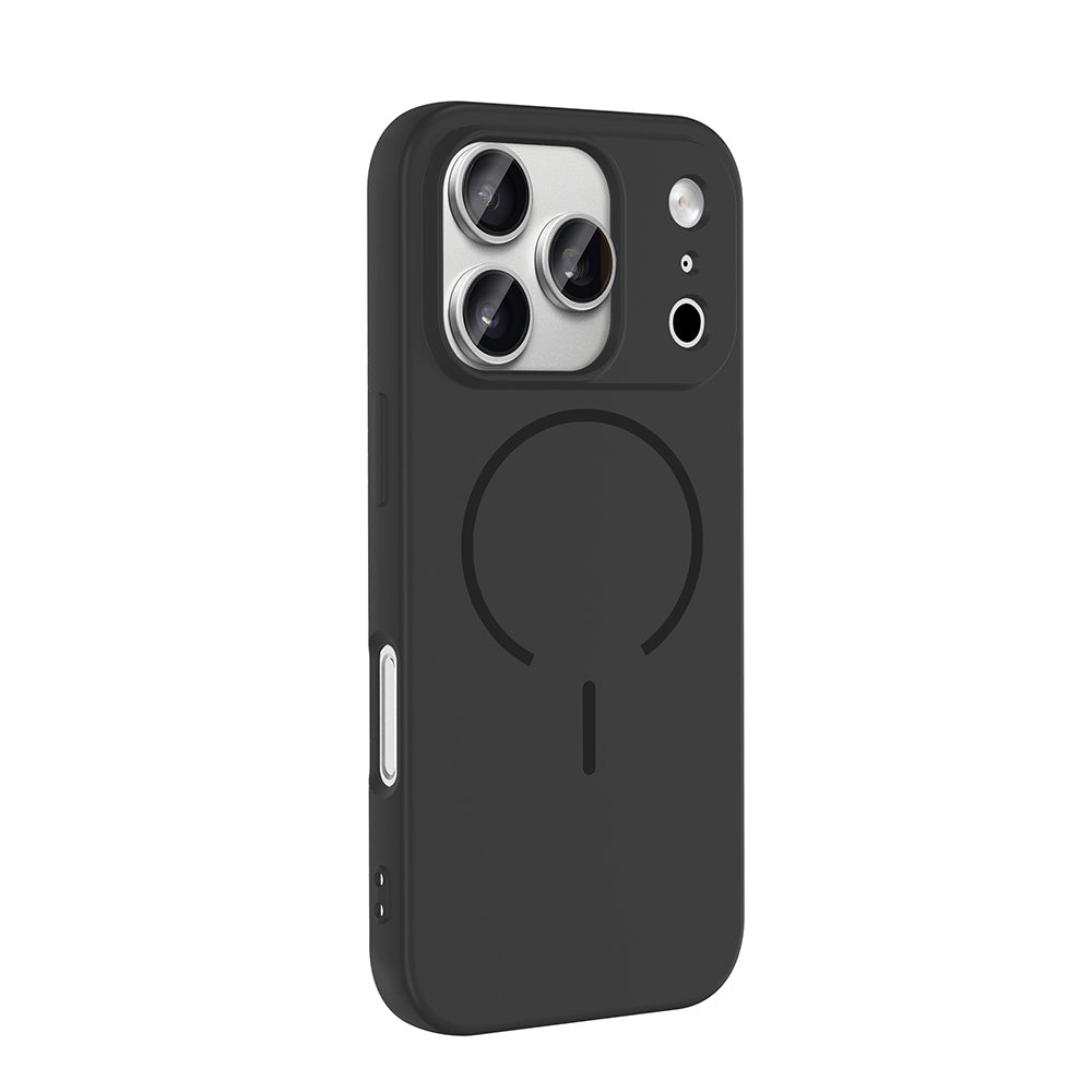 Apple iPhone 17 Pro Kılıf M-safe Şarj Özellikli Zore Meta Kapak Kahverengi