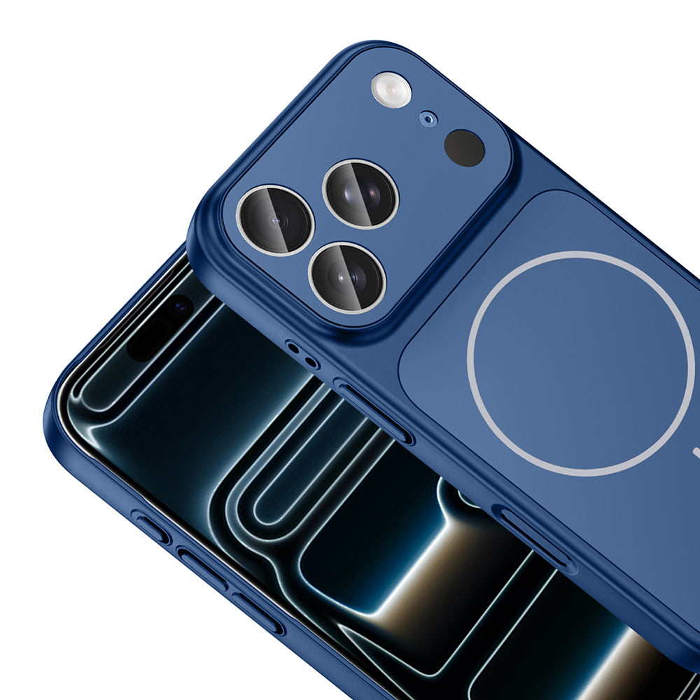 Apple iPhone 17 Pro Kılıf Zore M-Safe Şarj Özellikli Kamera Korumalı Formen Kapak Turuncu