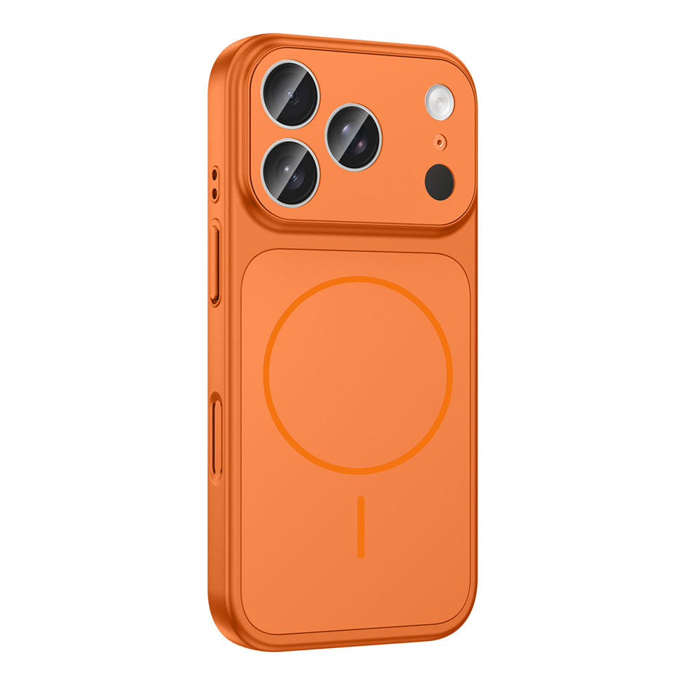 Apple iPhone 17 Pro Kılıf Zore M-Safe Şarj Özellikli Kamera Korumalı Formen Kapak Gold