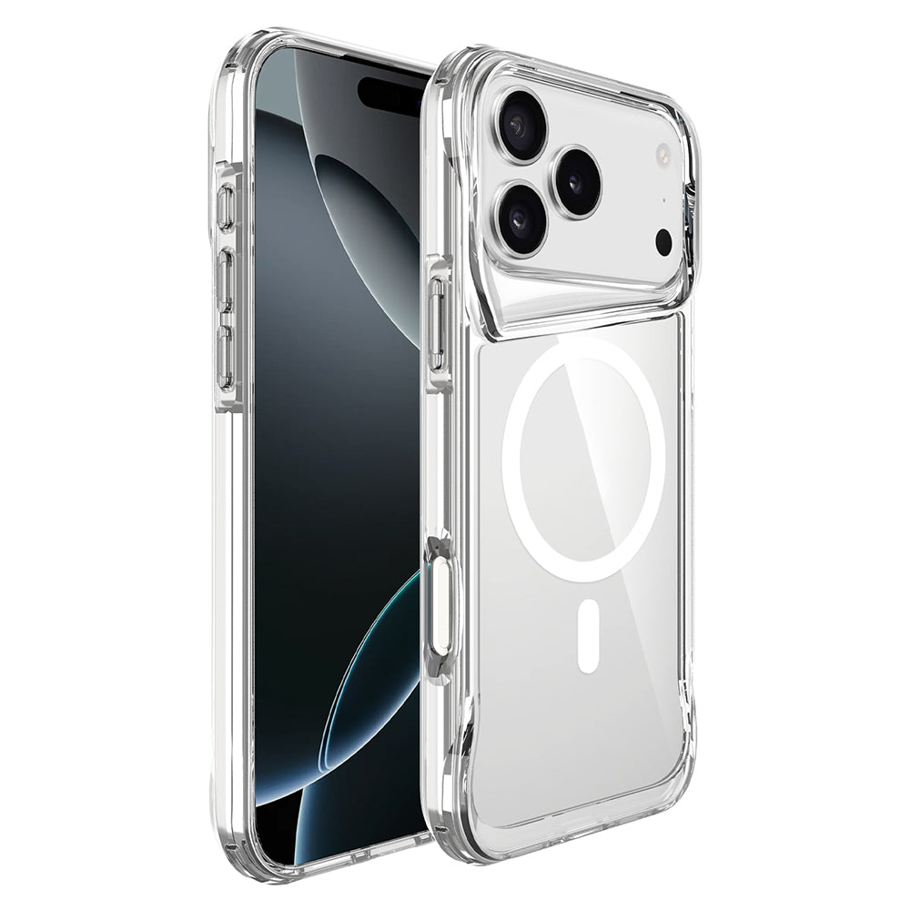 Apple iPhone 17 Pro Kılıf Zore M-safe Şarj Özellikli T-Max M-safe Kapak Şeffaf