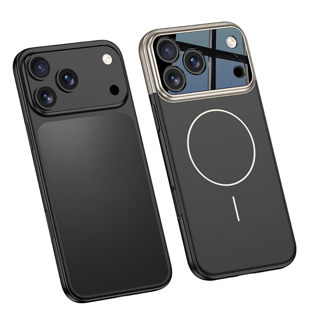 Apple iPhone 17 Pro Max Kılıf M-safe Şarj Özellikli Çift Parçalı Zore Napoli Kapak Siyah
