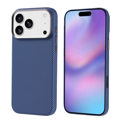 Apple iPhone 17 Pro Max Kılıf M-safe Şarj Özellikli Karbon Fiber Görünümlü Zore Nekst Kapak Kırmızı