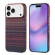 Apple iPhone 17 Pro Max Kılıf M-safe Şarj Özellikli Karbon Fiber Görünümlü Zore Nekst Kapak Kırmızı