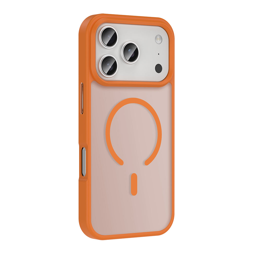 Apple iPhone 17 Pro Max Kılıf M-safe Şarj Özellikli Mat Arka Yüzey Zore Sio Kapak Desert Titanyum
