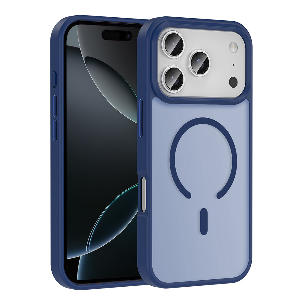 Apple iPhone 17 Pro Max Kılıf M-safe Şarj Özellikli Mat Arka Yüzey Zore Sio Kapak Desert Titanyum