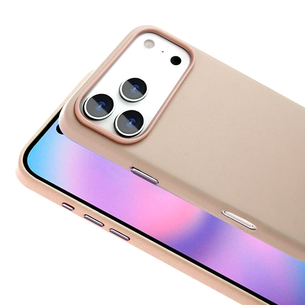 Apple iPhone 17 Pro Max Kılıf M-safe Şarj Özellikli PU Deri Görünümlü Zore Kupra Kapak Turuncu