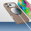 Apple iPhone 17 Pro Max Kılıf M-safe Şarj Özellikli Standlı Zore Samara Kapak Titanyum-Gri