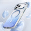 Apple iPhone 17 Pro Max Kılıf M-safe Şarj Özellikli Transparan Renk Geçişli Zore Toros Kapak Gri