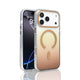 Apple iPhone 17 Pro Max Kılıf M-safe Şarj Özellikli Transparan Renk Geçişli Zore Toros Kapak Gold