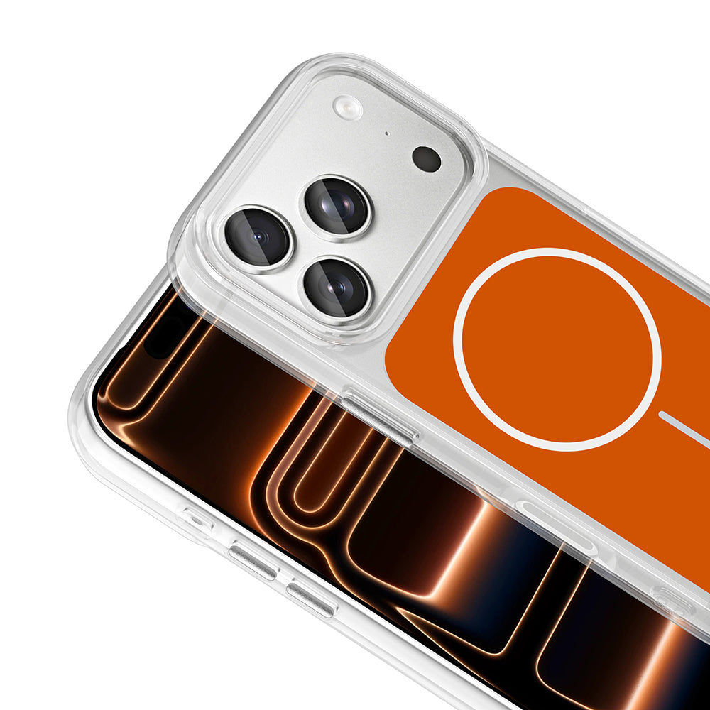 Apple iPhone 17 Pro Max Kılıf Metal Buton Tasarımlı Zore İkonik Sert Silikon Kapak Beyaz