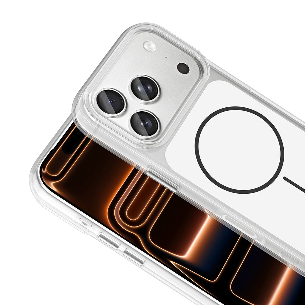 Apple iPhone 17 Pro Max Kılıf Metal Buton Tasarımlı Zore İkonik Sert Silikon Kapak Siyah