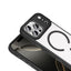 Apple iPhone 17 Pro Max Kılıf Wireless Şarj Özellikli Zore Krom M-safe Silikon Kapak Siyah