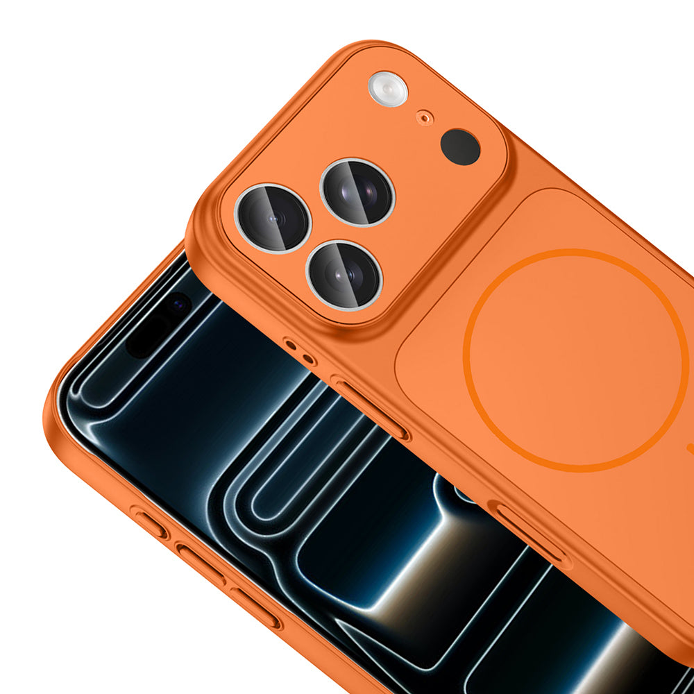 Apple iPhone 17 Pro Max Kılıf Zore M-Safe Şarj Özellikli Kamera Korumalı Formen Kapak Gri