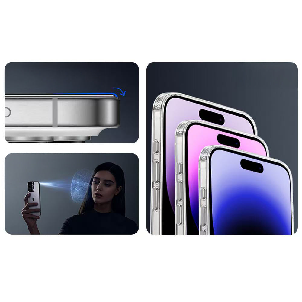 Apple iPhone 17 Pro Max Zore 3D Oliv HD Temperli Cam Ekran Koruyucu + Kolay Uygulama Aparatı Şeffaf