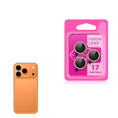 Apple iPhone 17 Pro Max Zore CL-06 Kamera Lens Koruyucu Turuncu