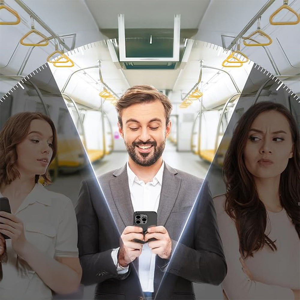 Apple iPhone 17 Pro Zore 2.5D Oliv Privacy Temperli Cam Ekran Koruyucu + Kolay Uygulama Aparatı Siyah