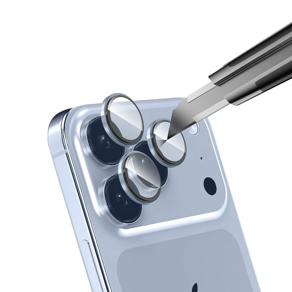 Apple iPhone 17 Pro Zore Mikro Kamera Lens Koruyucu Lacivert