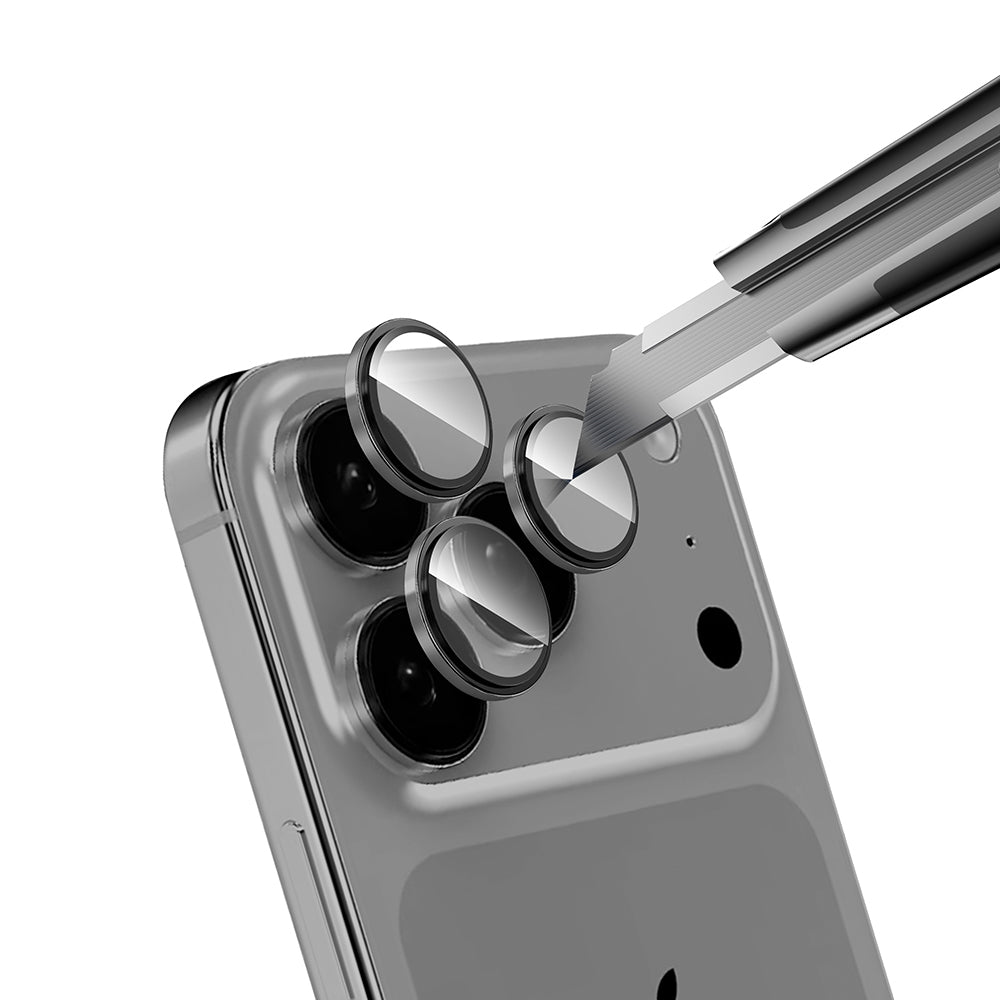 Apple iPhone 17 Pro Zore Mikro Kamera Lens Koruyucu Lacivert