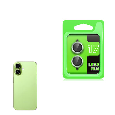 Apple iPhone 17 Zore CL-07 Kamera Lens Koruyucu Gümüş
