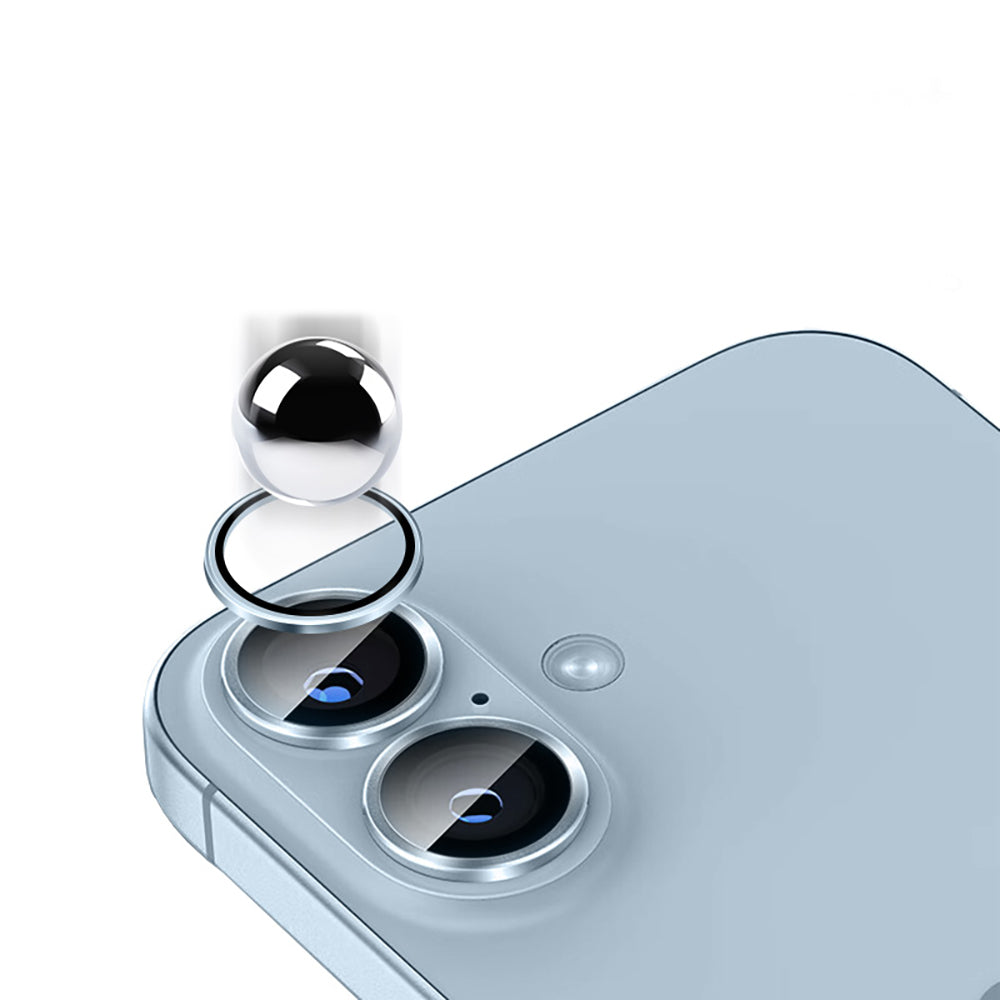 Apple iPhone 17 Zore Mikro Kamera Lens Koruyucu Gümüş