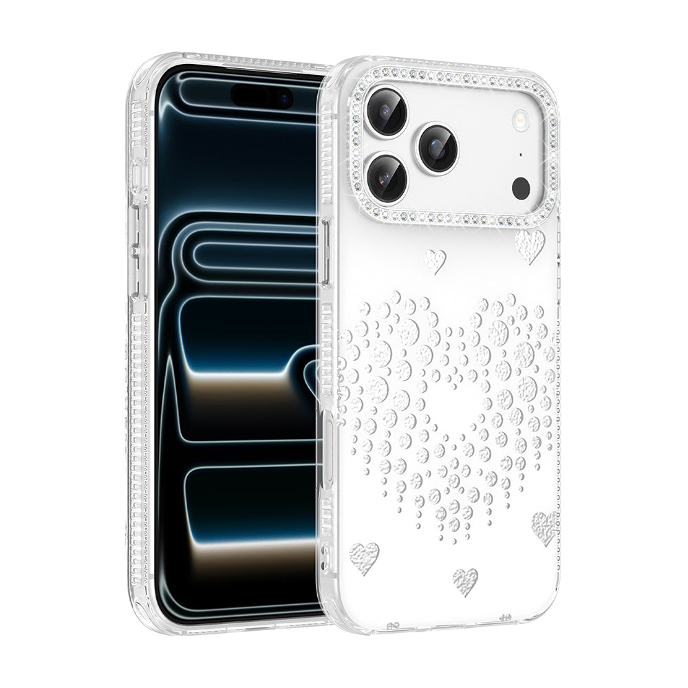 Apple iPhone 18 Pro Kılıf Damla Taşlı Zore Rivas Sert PC Kapak