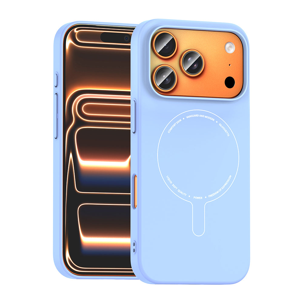 Apple iPhone 18 Pro Kılıf M-Safe Şarj Özellikli Kamera Korumalı Zore Elio Sert PC Kapak
