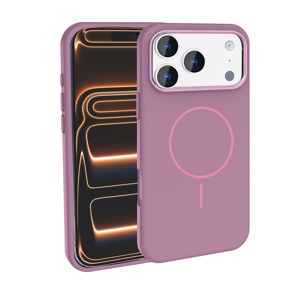 Apple iPhone 18 Pro Kılıf M-Safe Şarj Özellikli Metal Kamera Çerçeveli Zore Edi Silikon Kapak