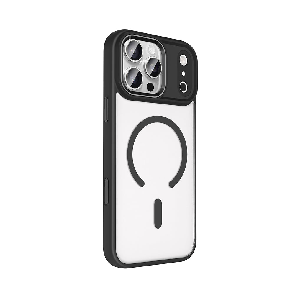 Apple iPhone 18 Pro Kılıf Wireless Şarj Özellikli Zore Krom M-safe Silikon Kapak