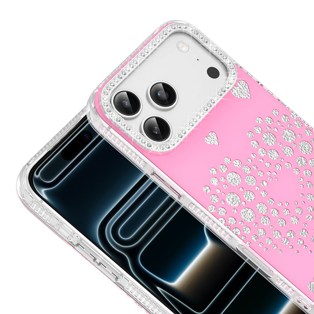 Apple iPhone 18 Pro Max Kılıf Damla Taşlı Zore Rivas Sert PC Kapak