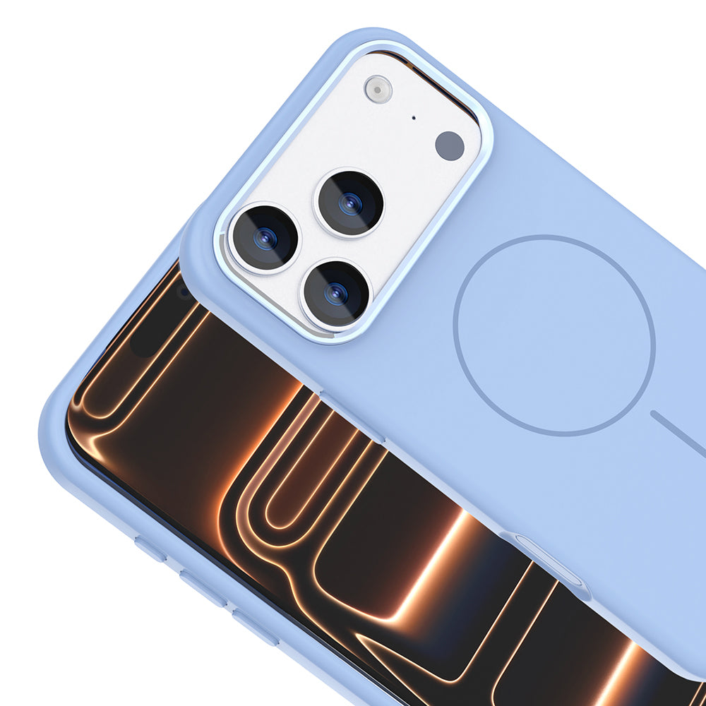 Apple iPhone 18 Pro Max Kılıf M-Safe Şarj Özellikli Metal Kamera Çerçeveli Zore Edi Silikon Kapak