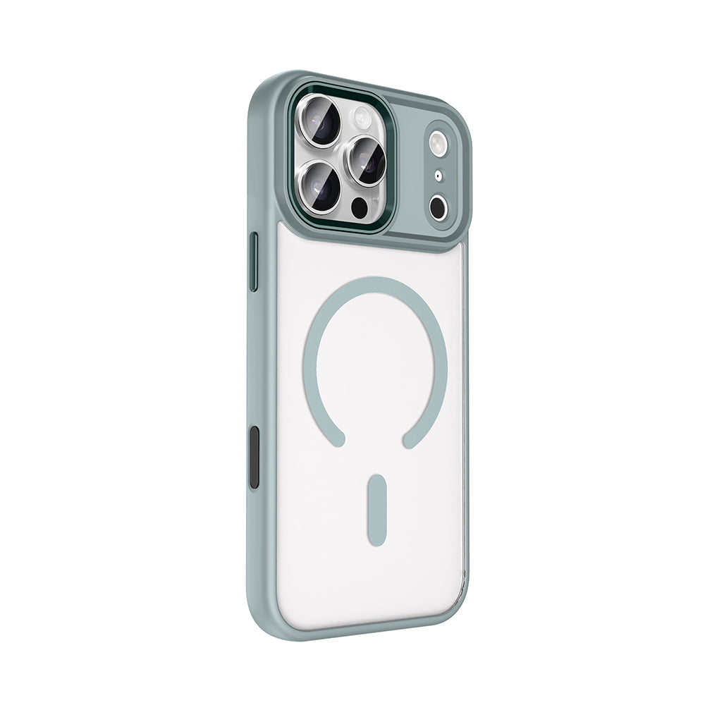 Apple iPhone 18 Pro Max Kılıf Wireless Şarj Özellikli Zore Krom M-safe Silikon Kapak