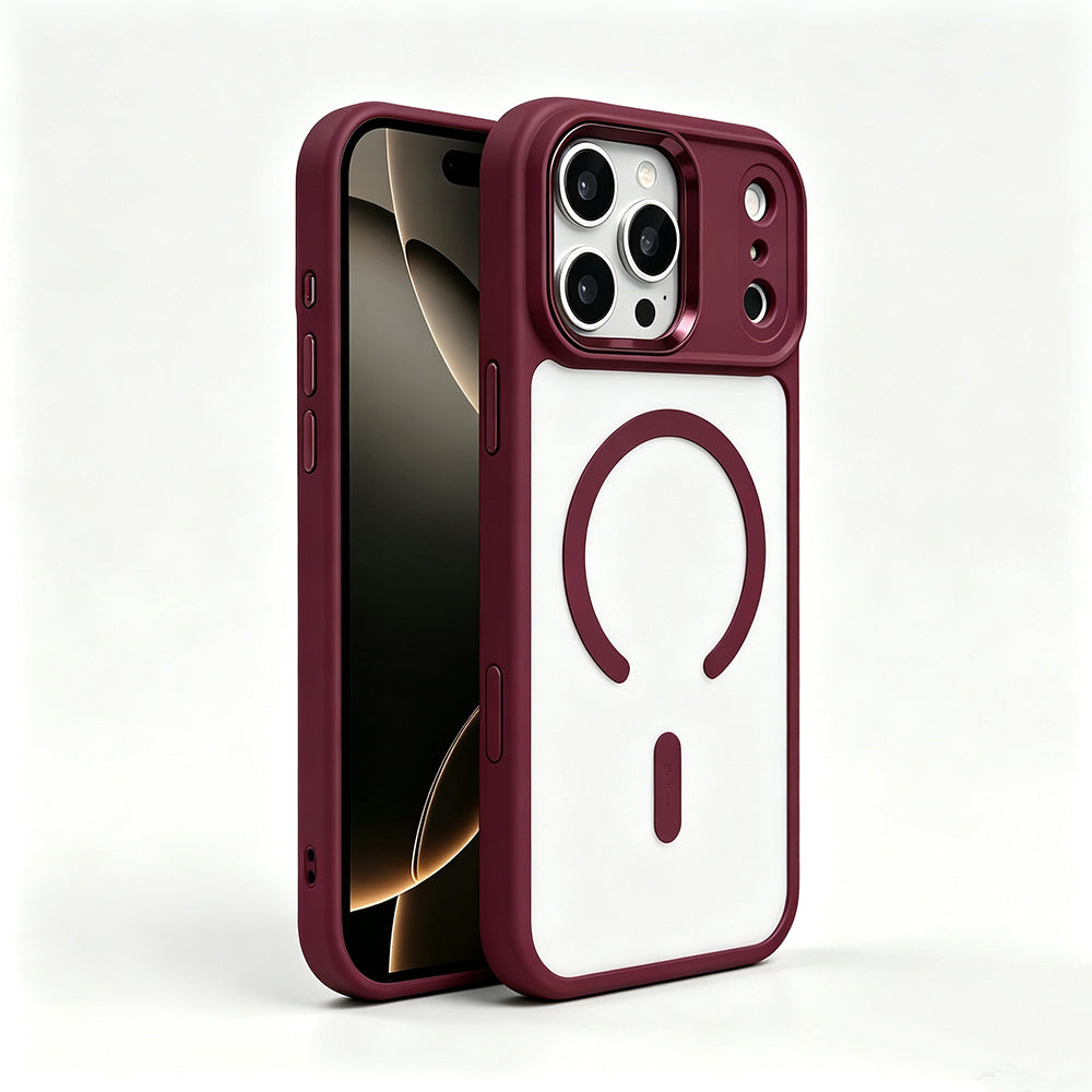 Apple iPhone 18 Pro Max Kılıf Wireless Şarj Özellikli Zore Krom M-safe Silikon Kapak