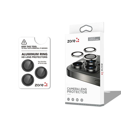 Apple iPhone 18 Pro Max Zore CL-12 Premium Safir Parmak İzi Bırakmayan Anti-Reflective Kamera Lens Koruyucu