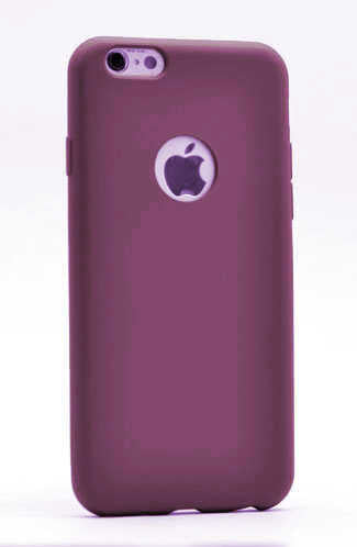 Apple iPhone 4s Kılıf Zore Premier Silikon Kapak Mürdüm