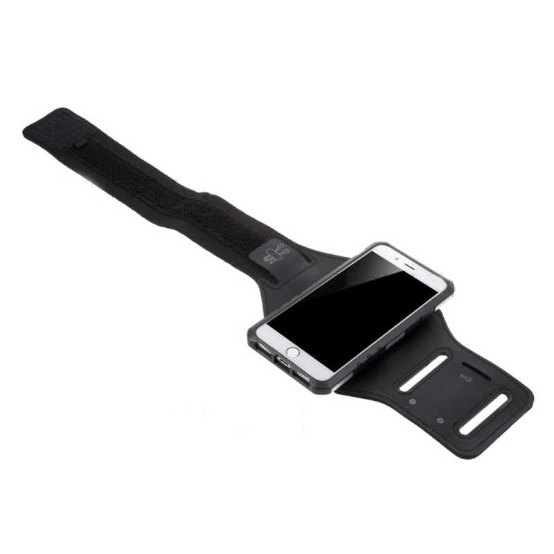 Apple iPhone 5 Kılıf Zore 2 in 1 Kol Bandı Gri