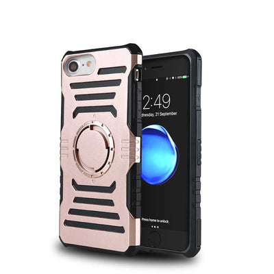 Apple iPhone 5 Kılıf Zore 2 in 1 Kol Bandı Rose Gold