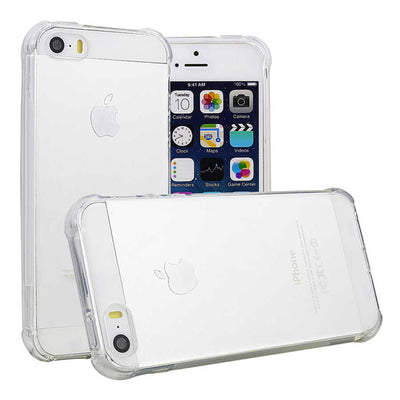 Apple iPhone 5 Kılıf Zore Nitro Anti Shock Silikon Renksiz