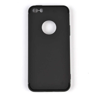 Apple iPhone 5 Kılıf Zore İmax Silikon Siyah