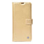 Apple iPhone 5 Kılıf Zore Kar Deluxe Kapaklı Kılıf Gold