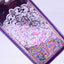 Apple iPhone 5 Kılıf Zore Lazer Çiçekli Sıvılı Silikon Gold
