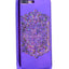 Apple iPhone 5 Kılıf Zore Lazer Çiçekli Sıvılı Silikon Mor