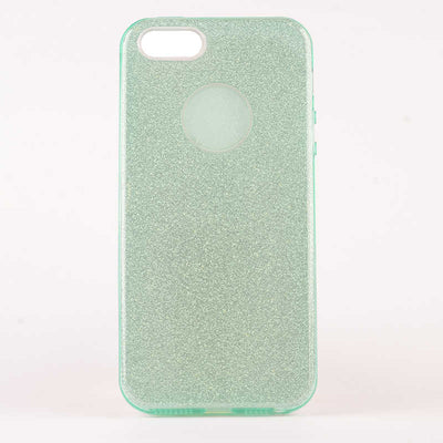 Apple iPhone 5 Kılıf Zore Shining Silikon Yeşil