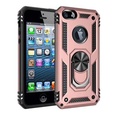 Apple iPhone 5 Kılıf Zore Vega Kapak Rose Gold